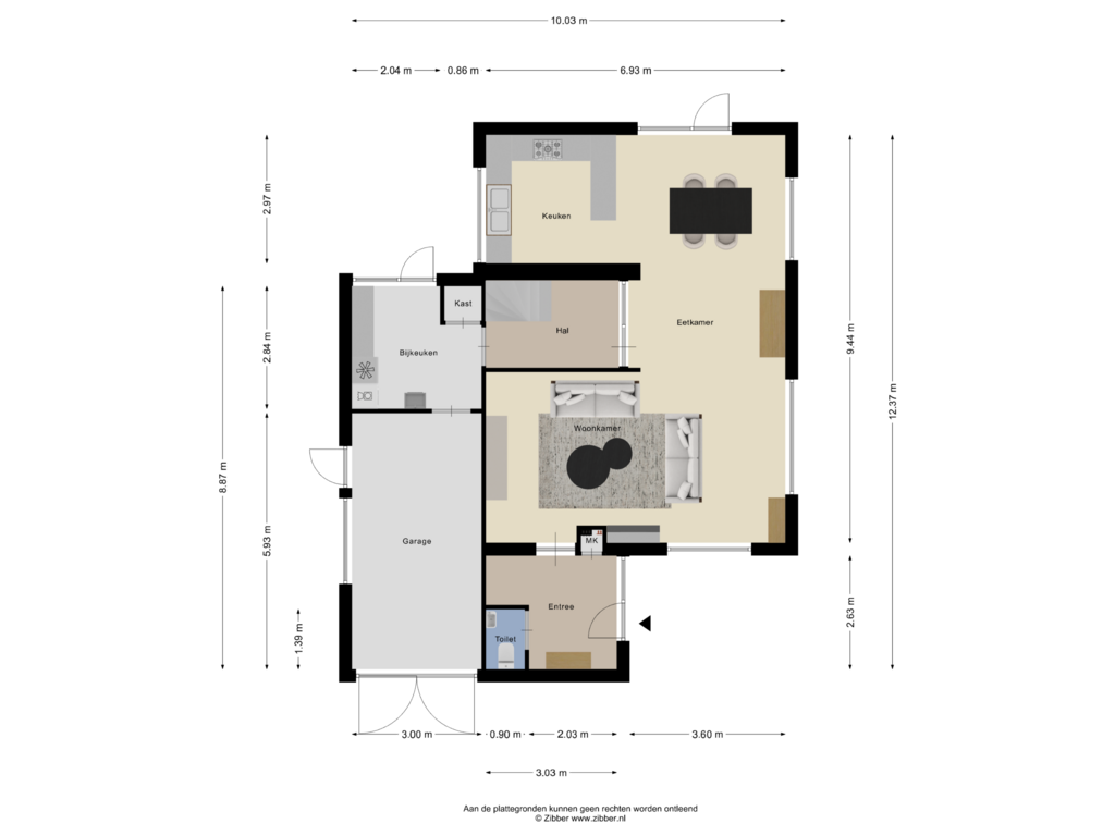 Bekijk plattegrond van Begane Grond van De Vinkenslag 15