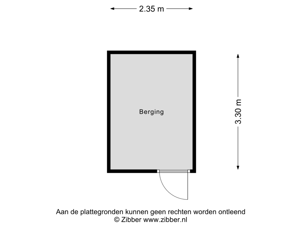 Bekijk plattegrond van Berging van De Vinkenslag 15