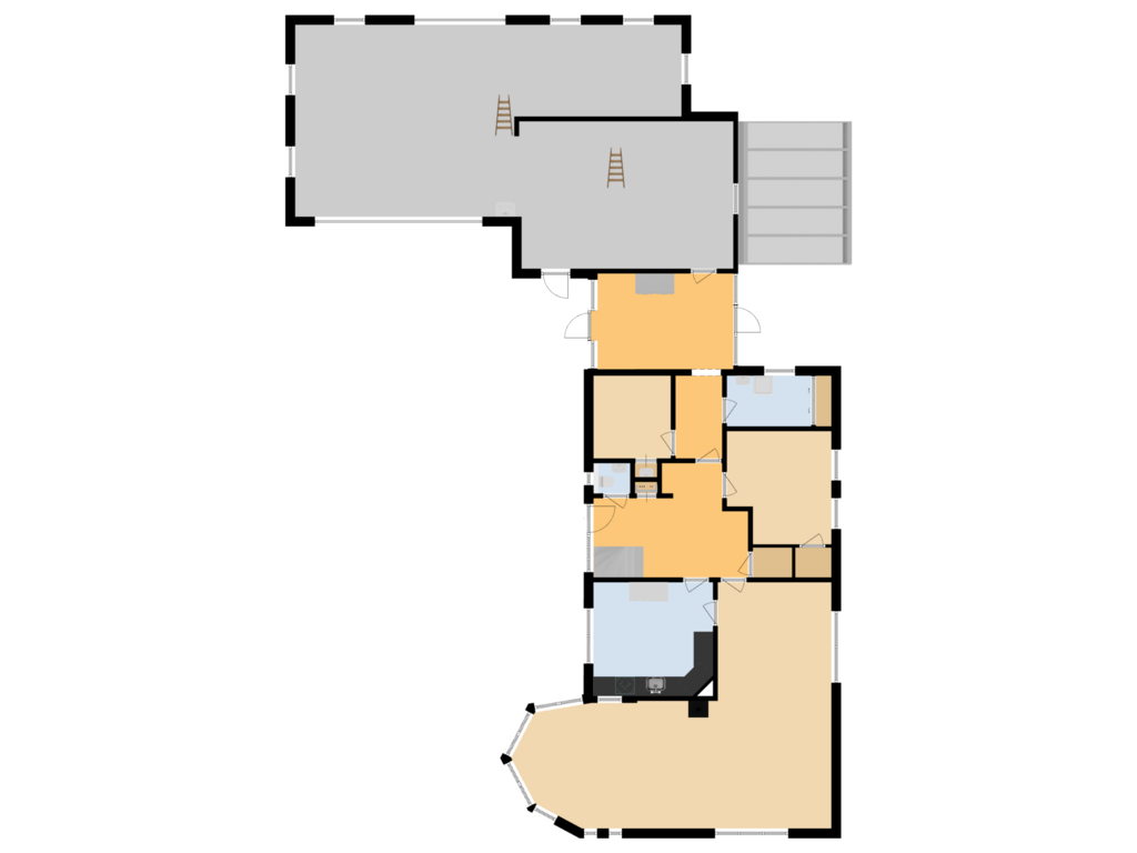 View floorplan of Begane grond of Schipsweg 8