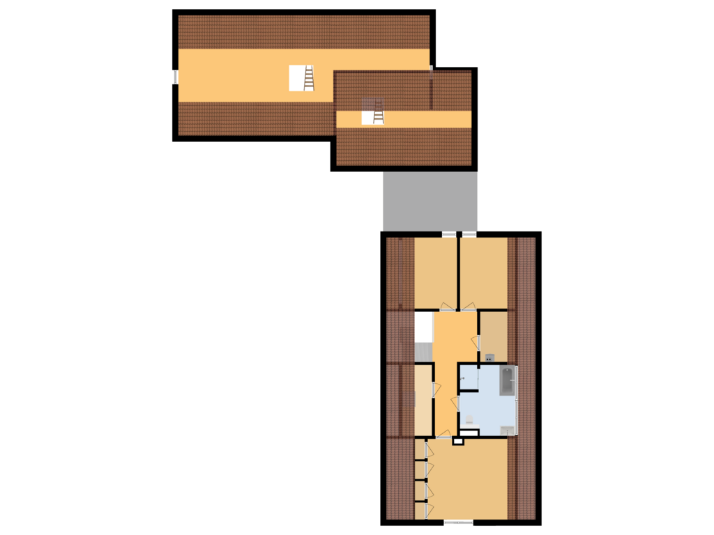 View floorplan of Eerste verdieping of Schipsweg 8