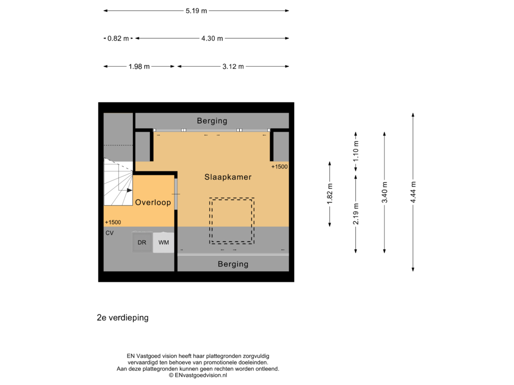 Bekijk plattegrond van 2e verdieping van Weegbree 6