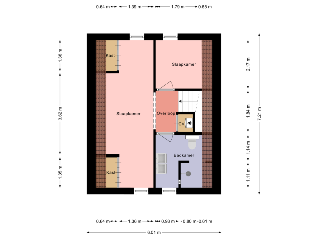 Bekijk plattegrond van floor 1 van Axelsestraat 64