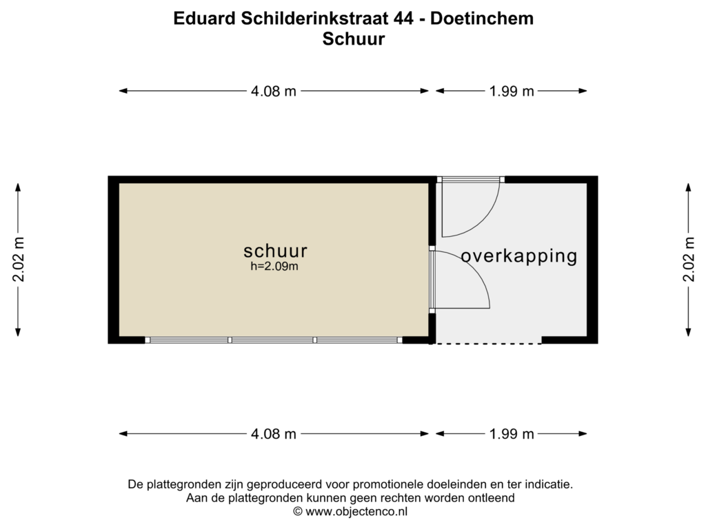 Bekijk plattegrond van SCHUUR van Eduard Schilderinkstraat 44