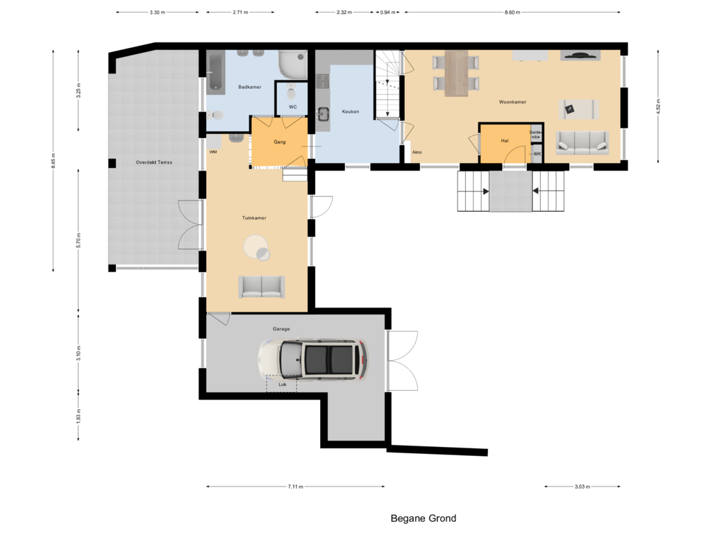 View floorplan of Begane Grond of Sint Maartenswal 26