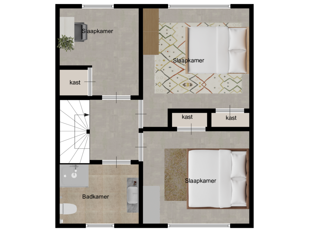 Bekijk plattegrond van 1ste Verdieping van Willemstraat 24