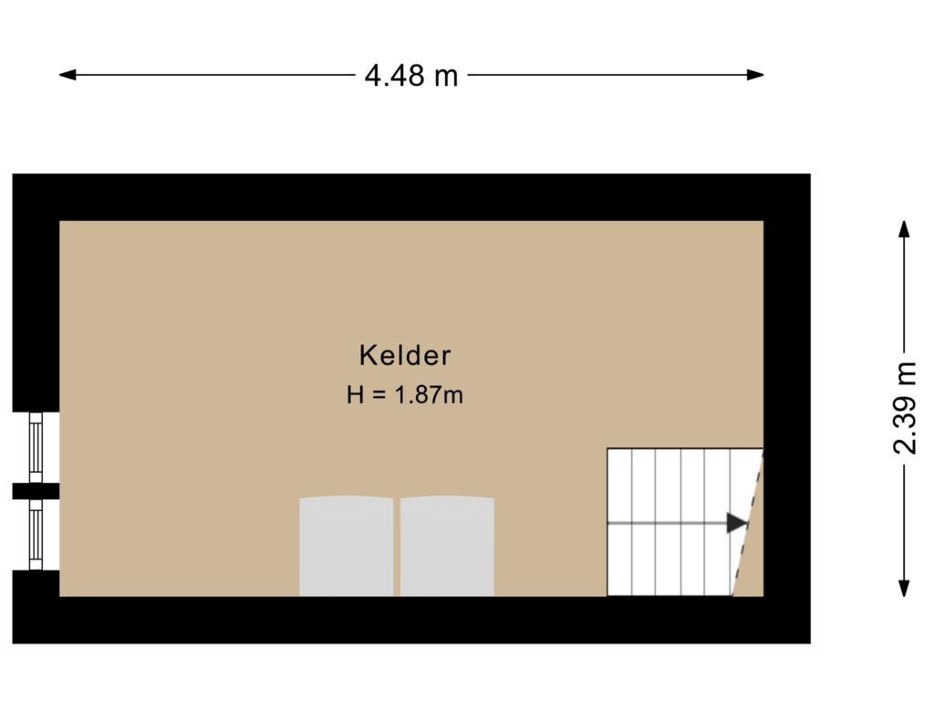 Bekijk plattegrond van Kelder van Aaltenseweg 92