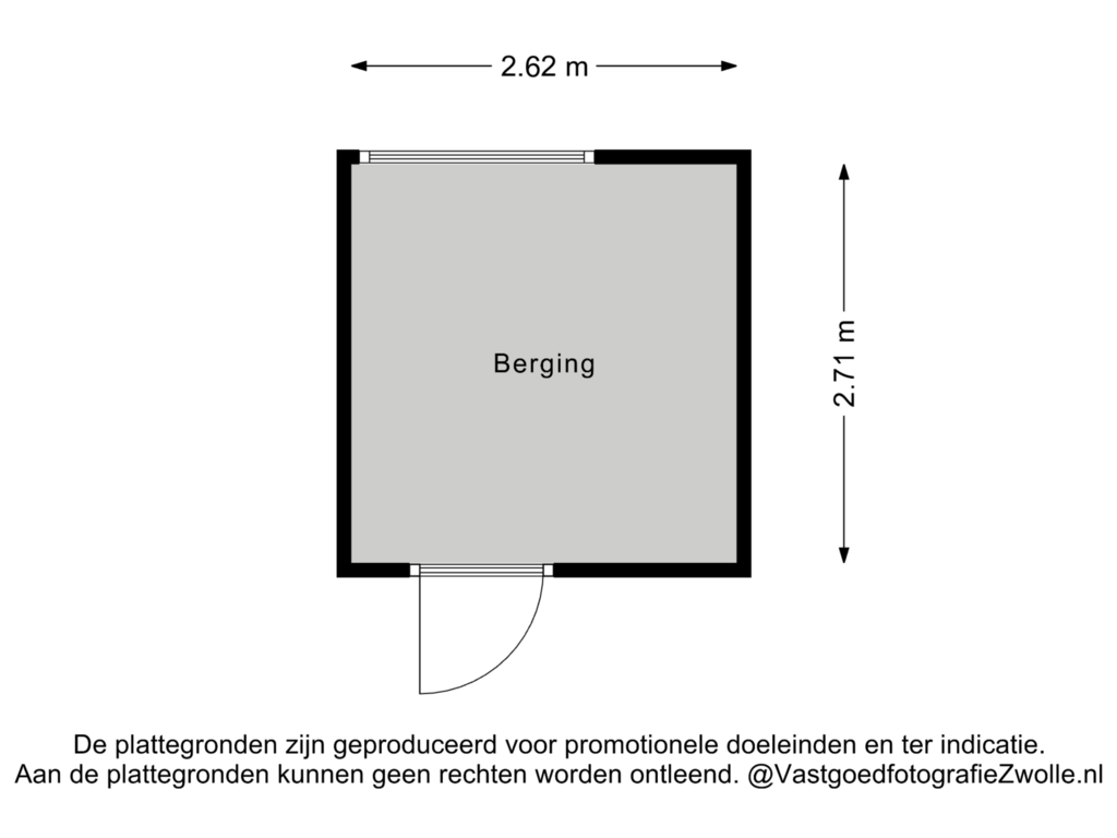 View floorplan of Berging of Goudplevierstraat 130