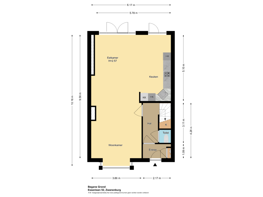 View floorplan of Begane Grond of Essenlaan 52