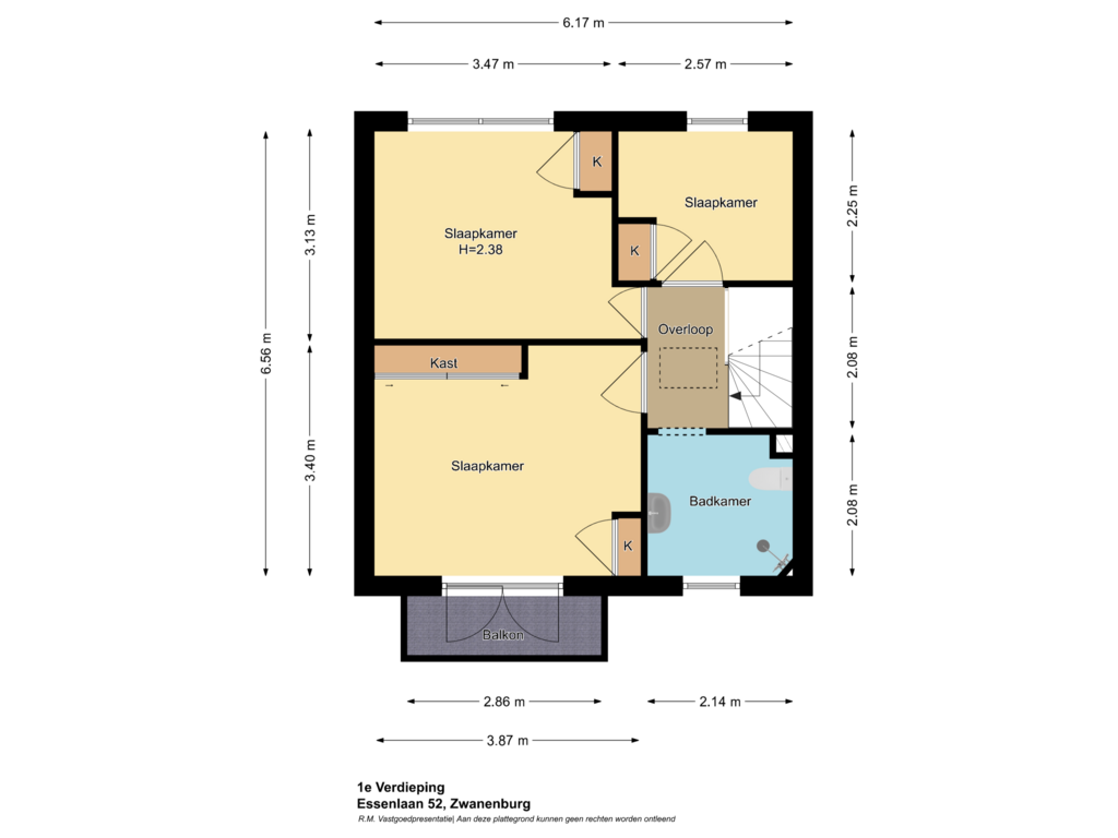 View floorplan of 1e Verdieping of Essenlaan 52