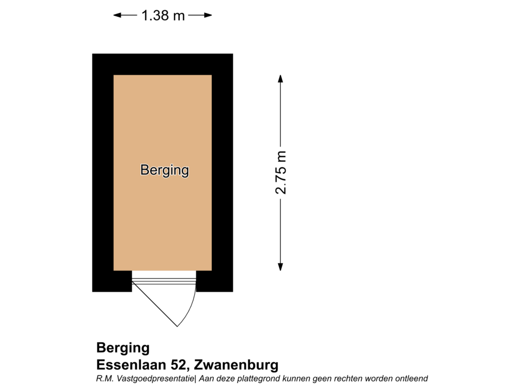 View floorplan of Berging of Essenlaan 52