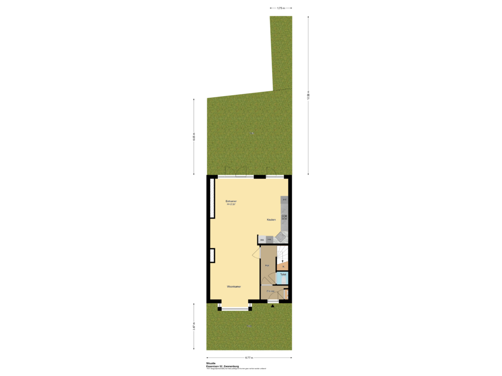 View floorplan of Situatie of Essenlaan 52