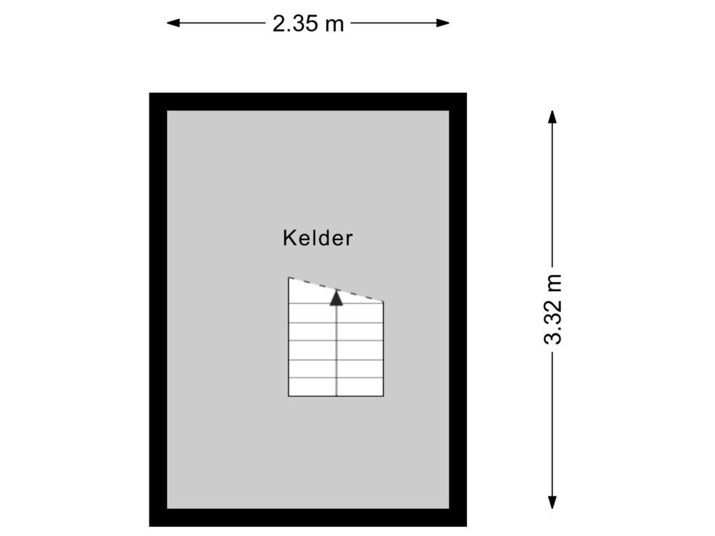 Bekijk plattegrond van Kelder van Plutostraat 27