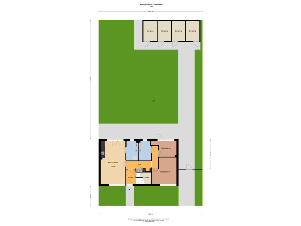 Bekijk plattegrond van TUIN van Koraalstraat 22