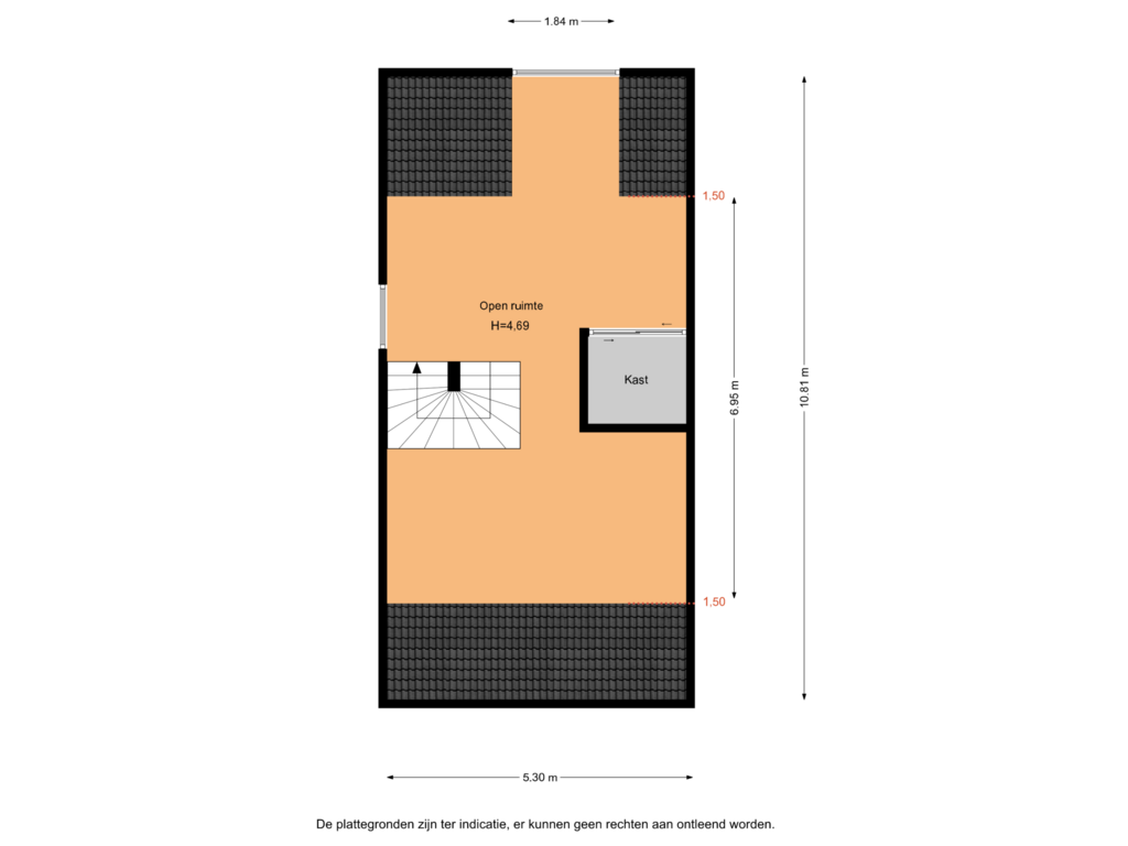 View floorplan of Floor 2 of Markiezaathof 18