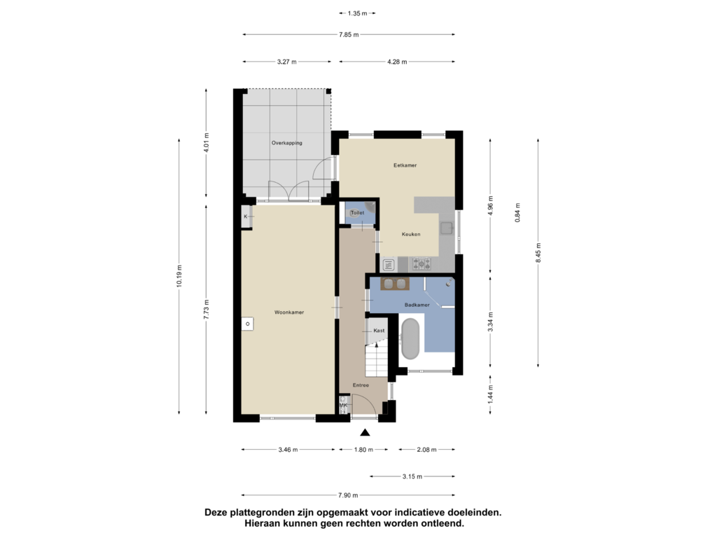 Bekijk plattegrond van Begane Grond van Smitsweg 6