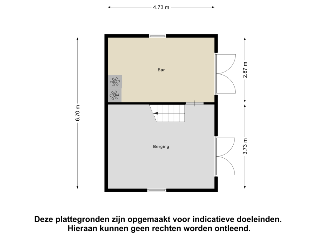 Bekijk plattegrond van Tuinhuis van Smitsweg 6