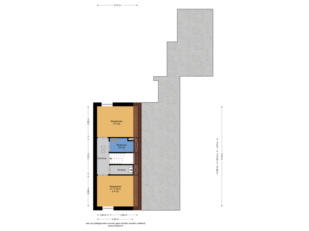 Bekijk plattegrond van 1e Verdieping van Brempad 13