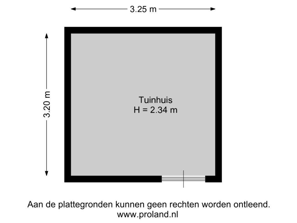 Bekijk plattegrond van Tuinhuis van Brempad 13