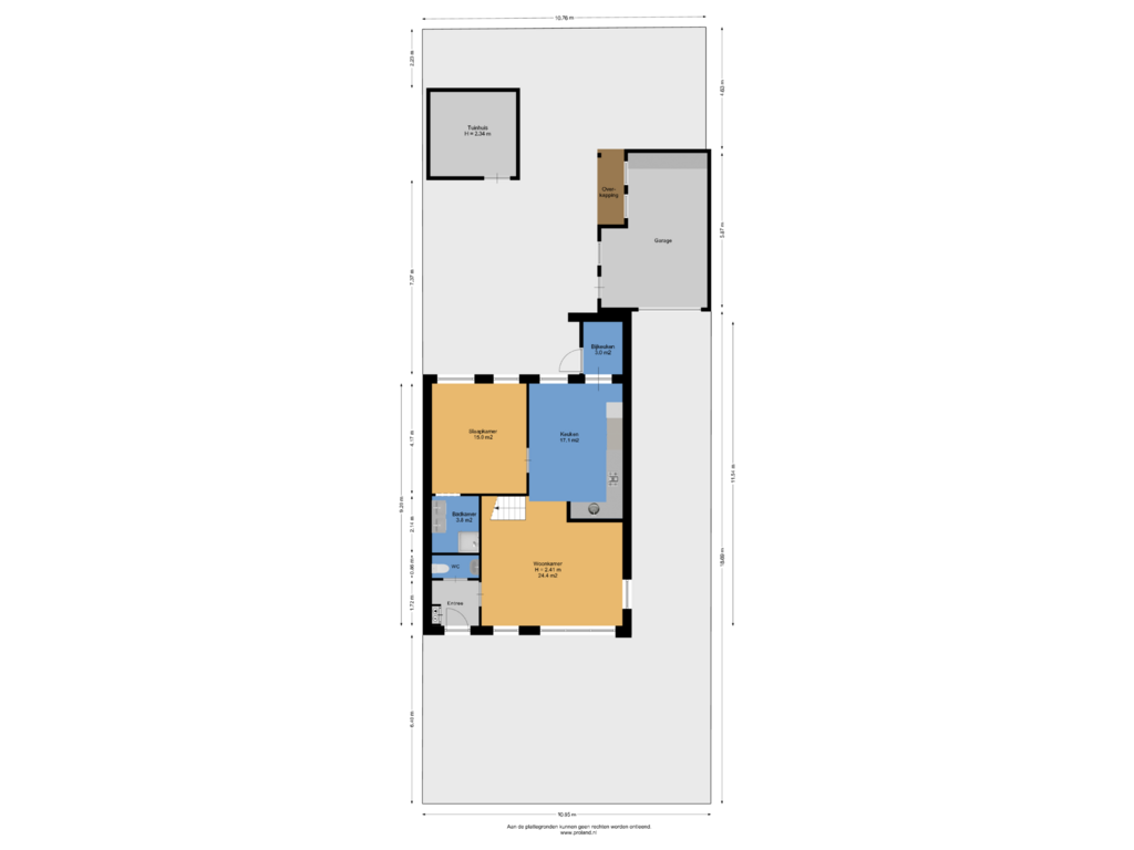 Bekijk plattegrond van Begane Grond Met Kavel van Brempad 13