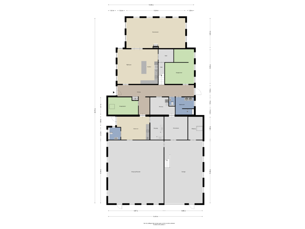 View floorplan of Begane grond of Padje 1