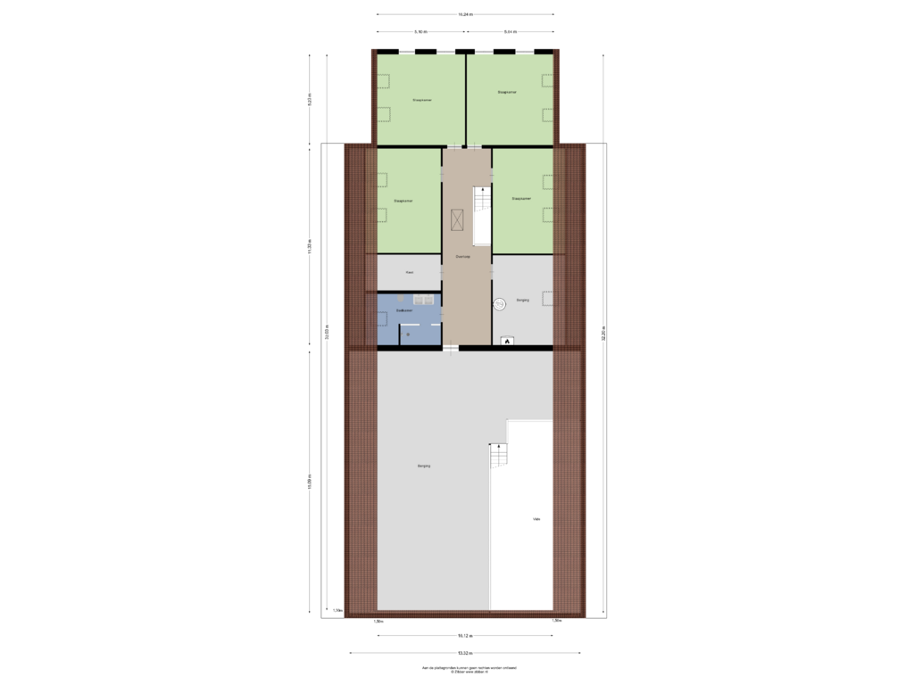 View floorplan of Eerste verdieping of Padje 1