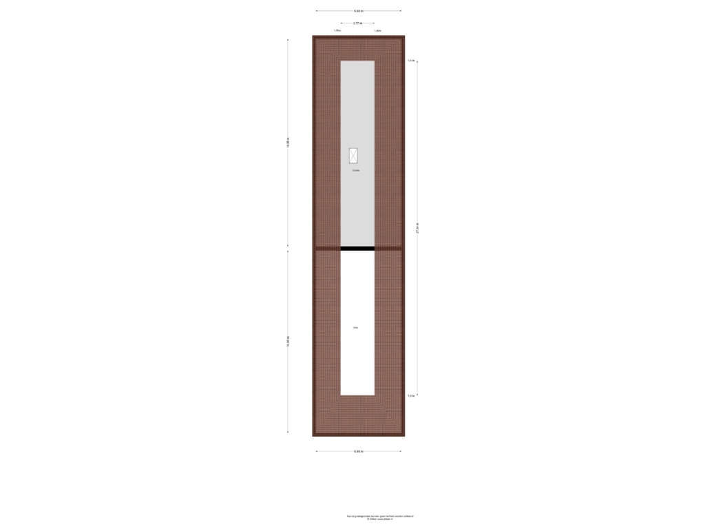 View floorplan of Zolder of Padje 1