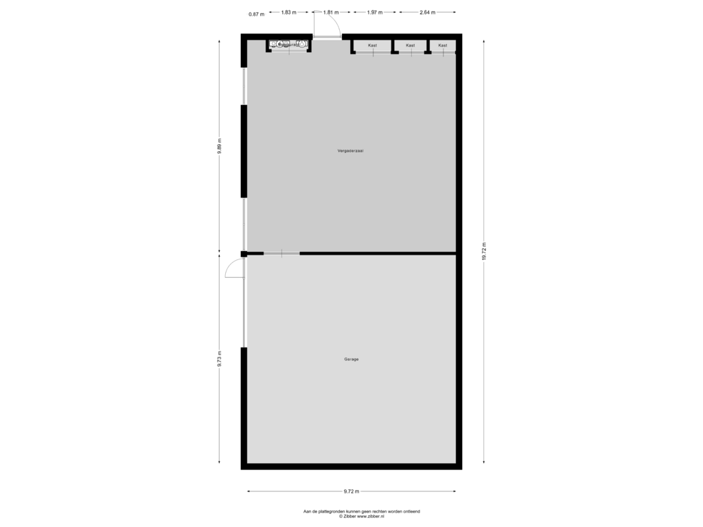 View floorplan of Garage of Padje 1