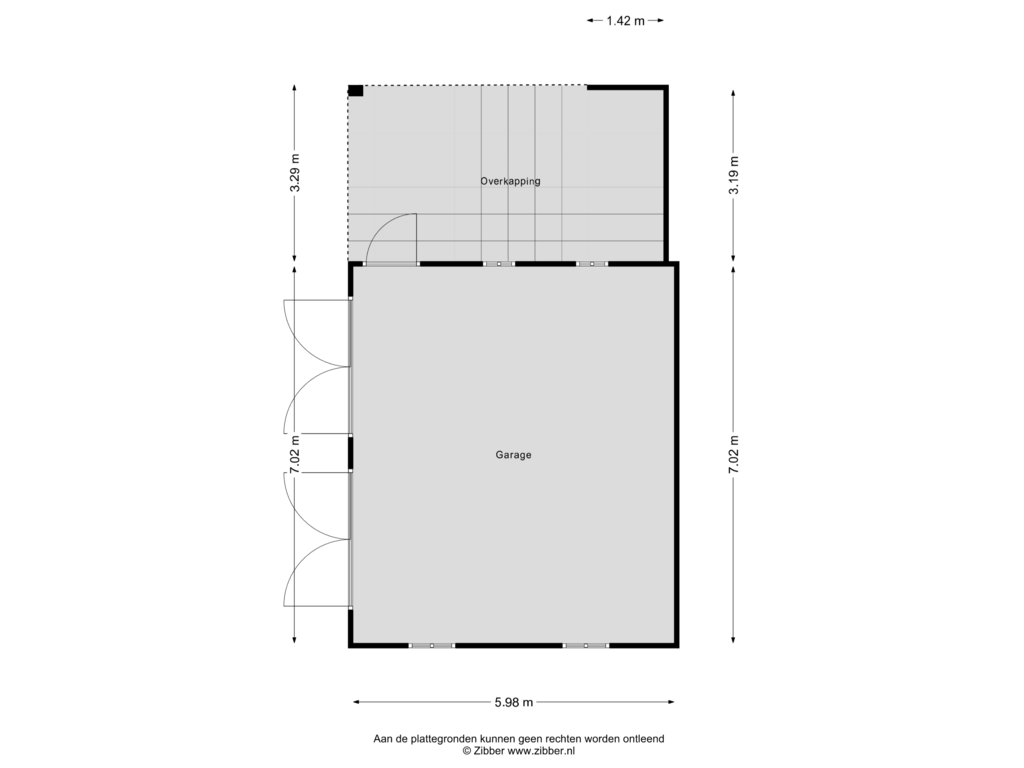 View floorplan of Garage 2 of Padje 1