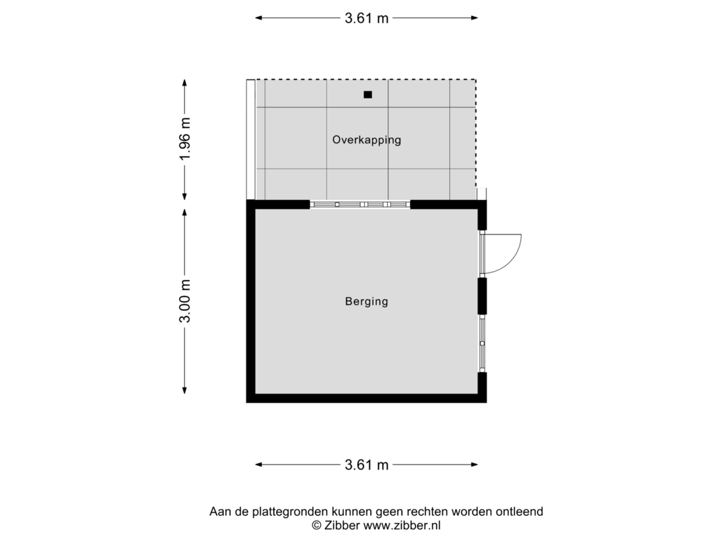 View floorplan of Berging of Padje 1