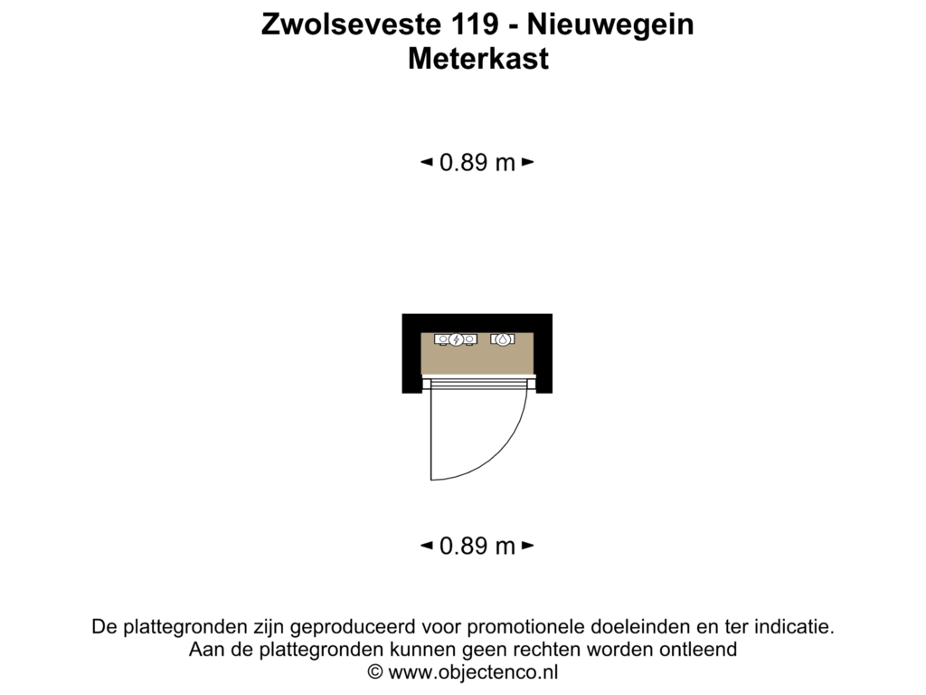 View floorplan of Meterkast of Zwolseveste 119