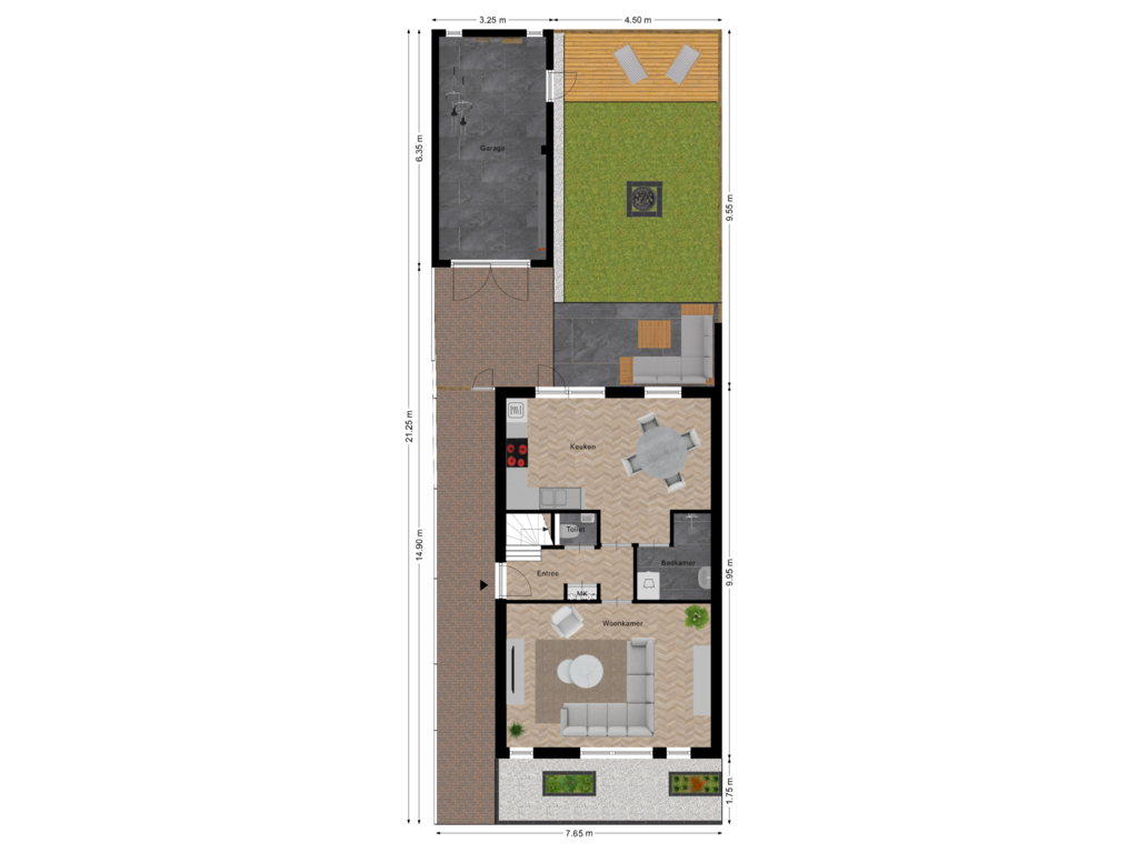 Bekijk plattegrond van Begane Grond_Tuin van Haarstraat 165