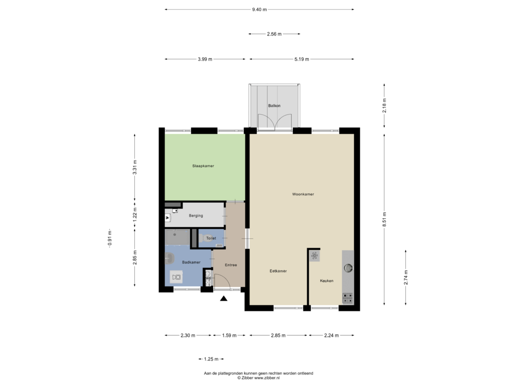 Bekijk plattegrond van Appartement van Linie 481