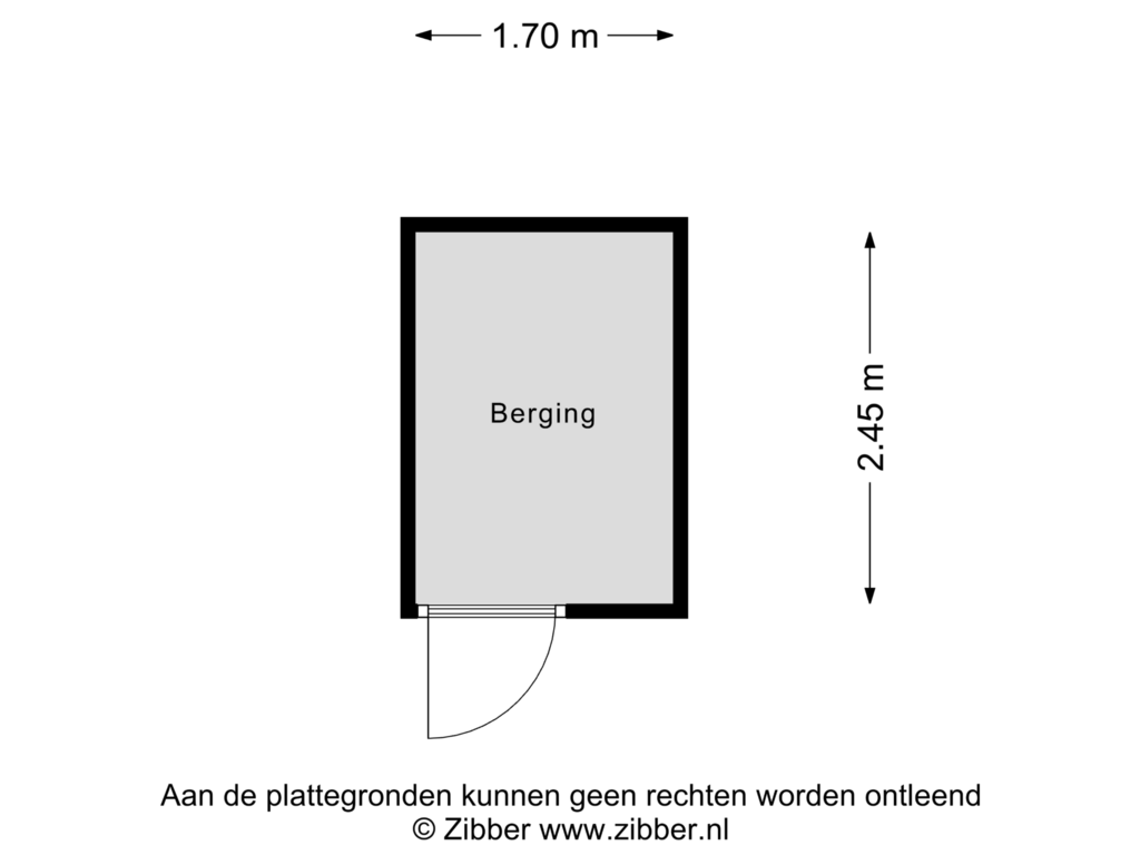 Bekijk plattegrond van Berging van Linie 481