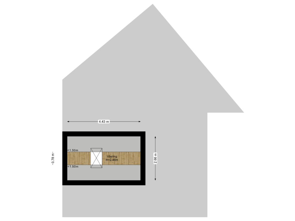 View floorplan of Vliering of Herenlaan 138