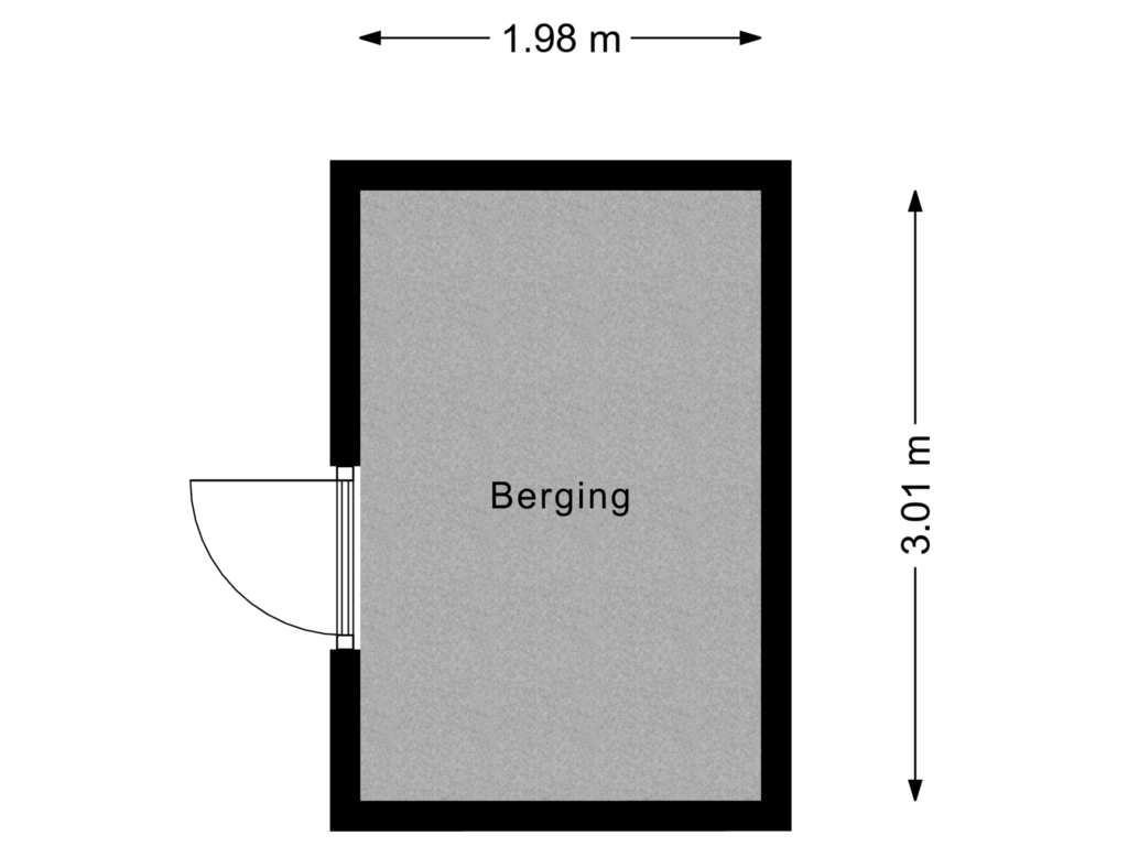 View floorplan of Berging of Herenlaan 138