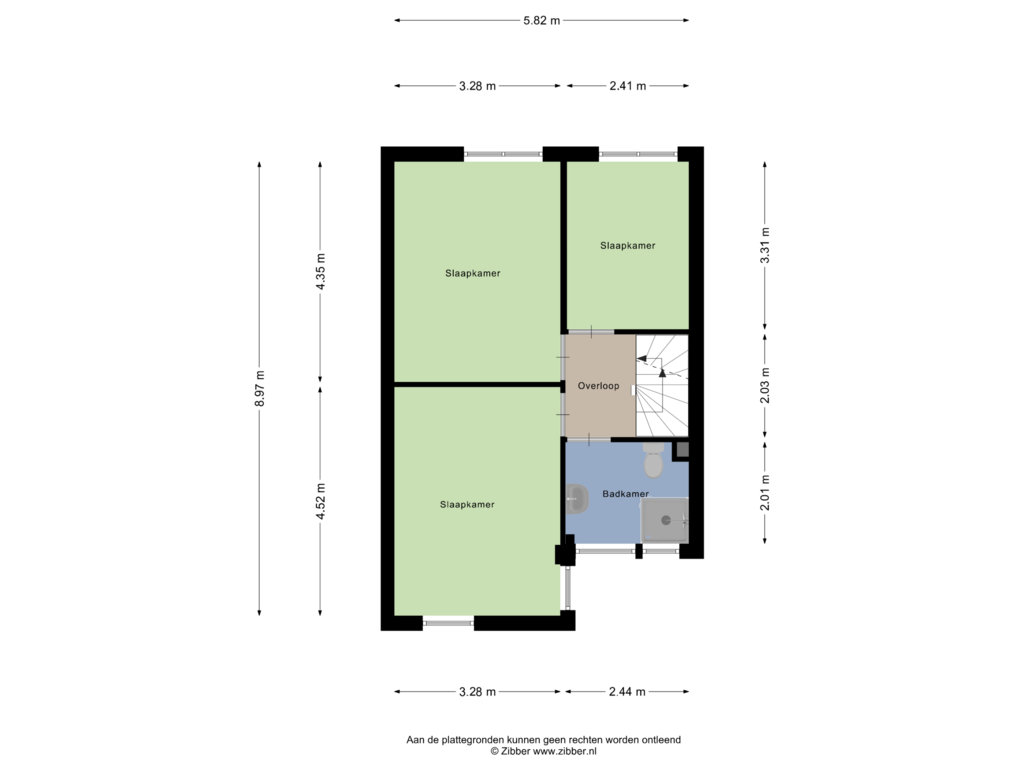 View floorplan of Eerste Verdieping of Op den Hamel 5