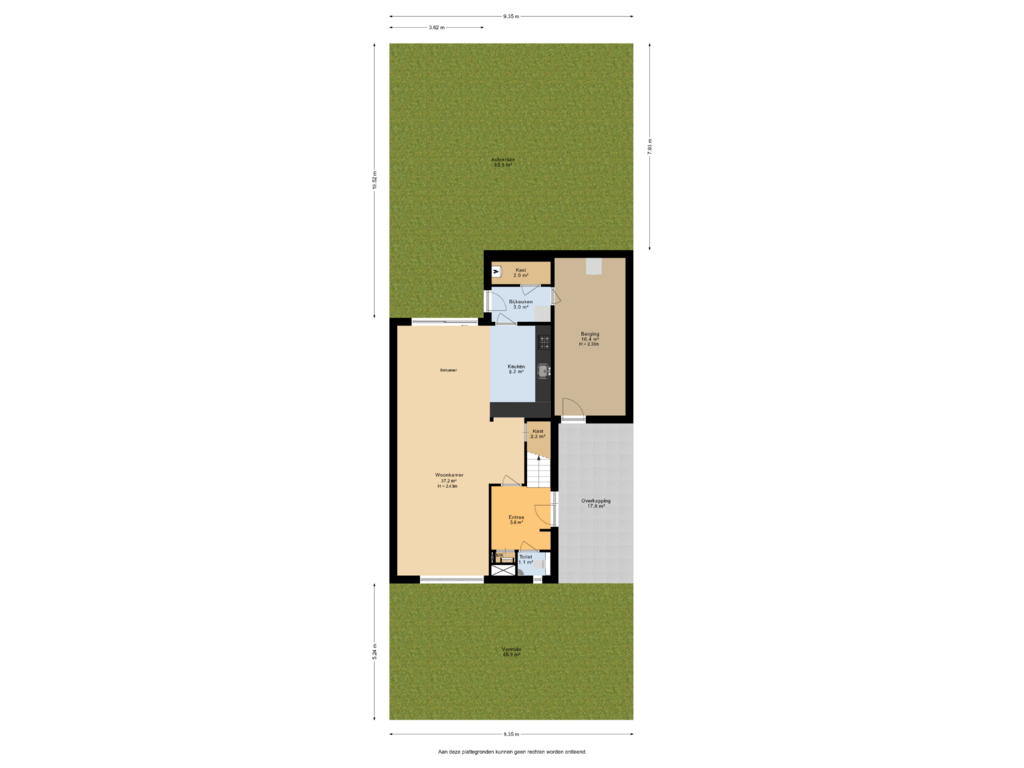 Bekijk plattegrond van Situatie van Vicariswei 28