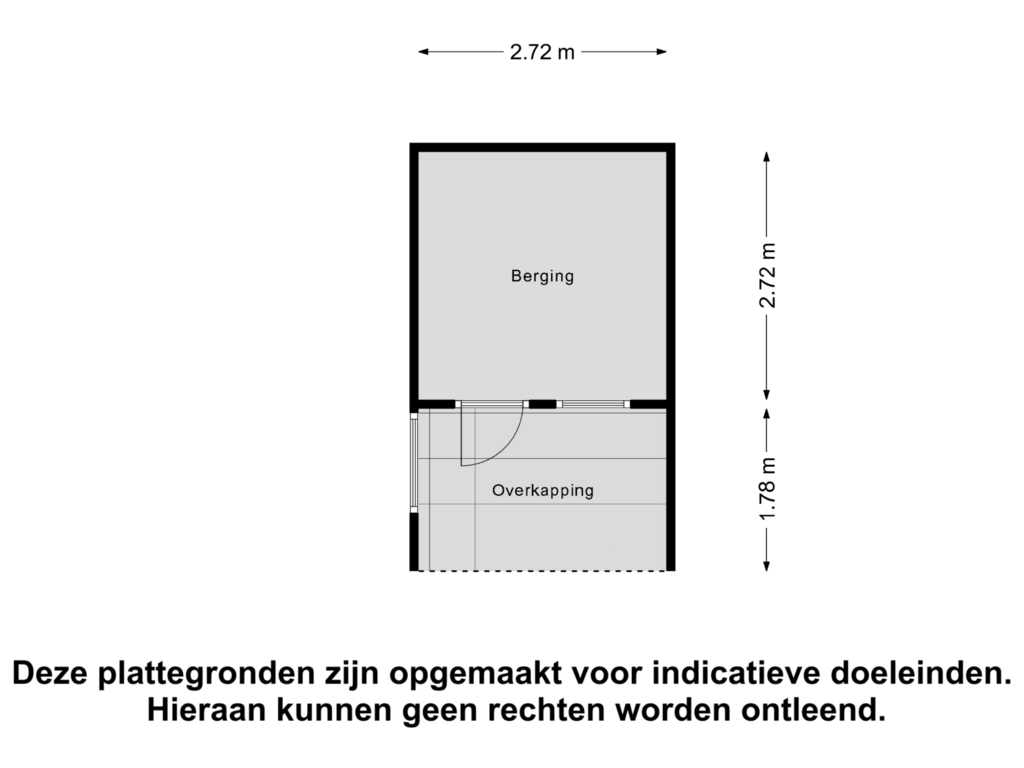 Bekijk plattegrond van Berging van Rozendael 61