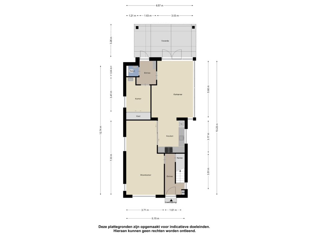 Bekijk plattegrond van Begane Grond van Descartesstraat 9