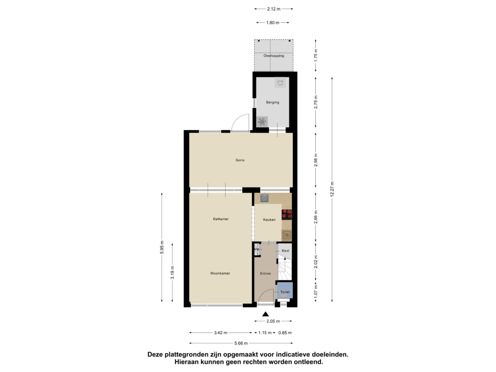 Bekijk plattegrond van Begane Grond van Brederolaan 18