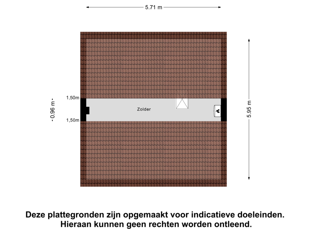 Bekijk plattegrond van Zolder van Brederolaan 18