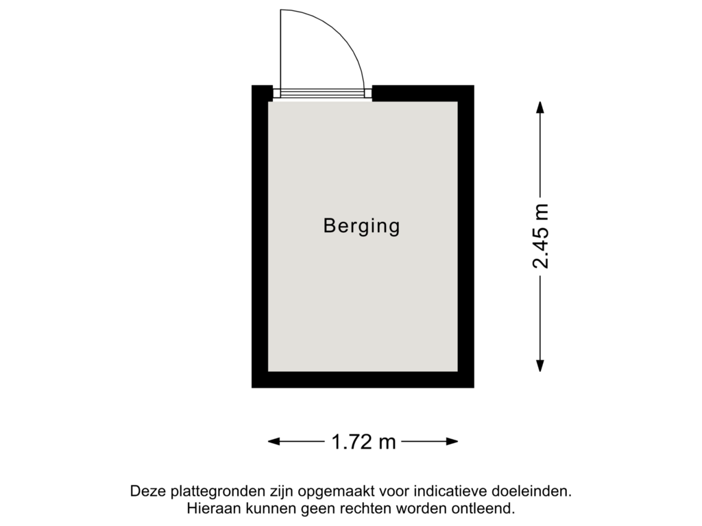 View floorplan of Berging of Breestraat 171