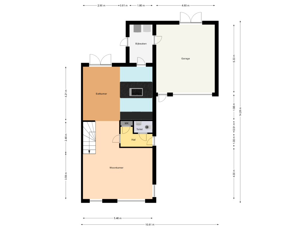 Bekijk plattegrond van Begane Grond van Poolster 37