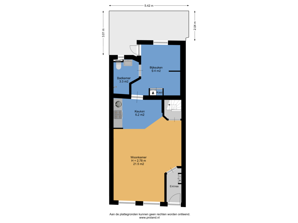 View floorplan of Begane Grond Met Kavel of Kerkstraat 47