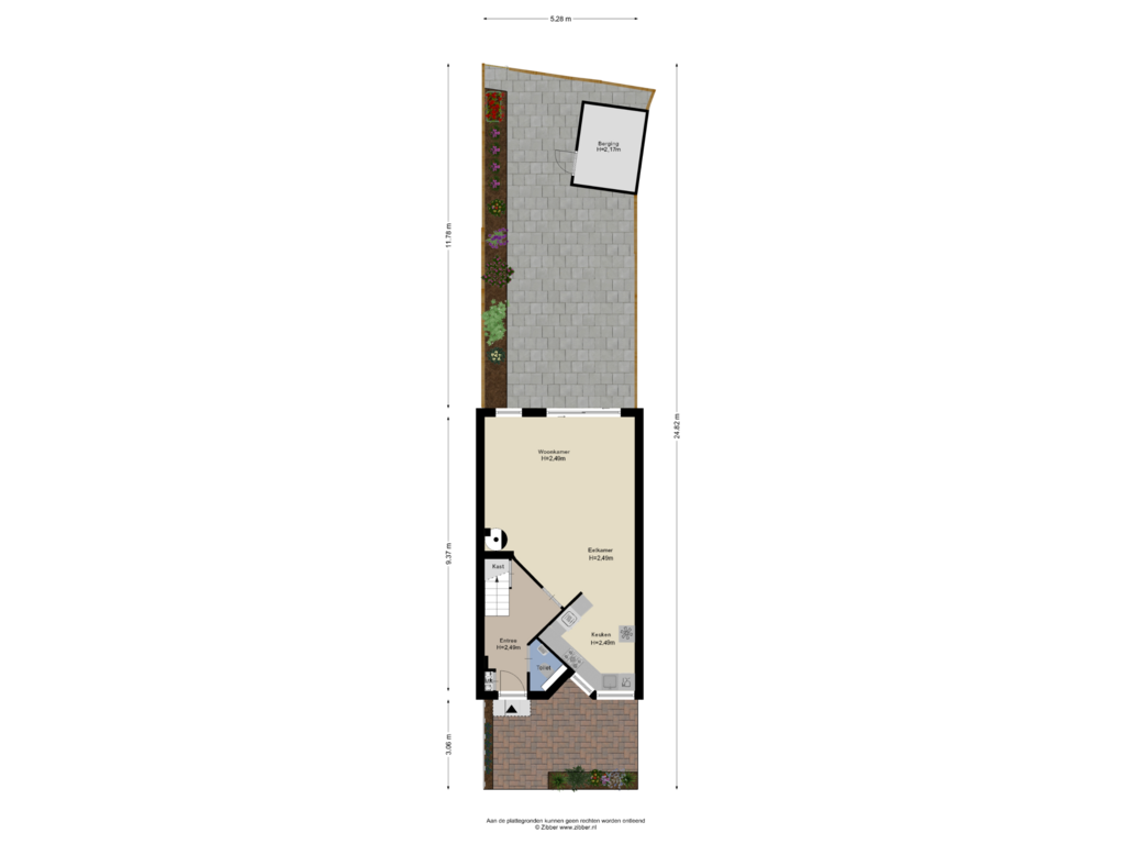 Bekijk plattegrond van Begane Grond Tuin van Sikkel 4