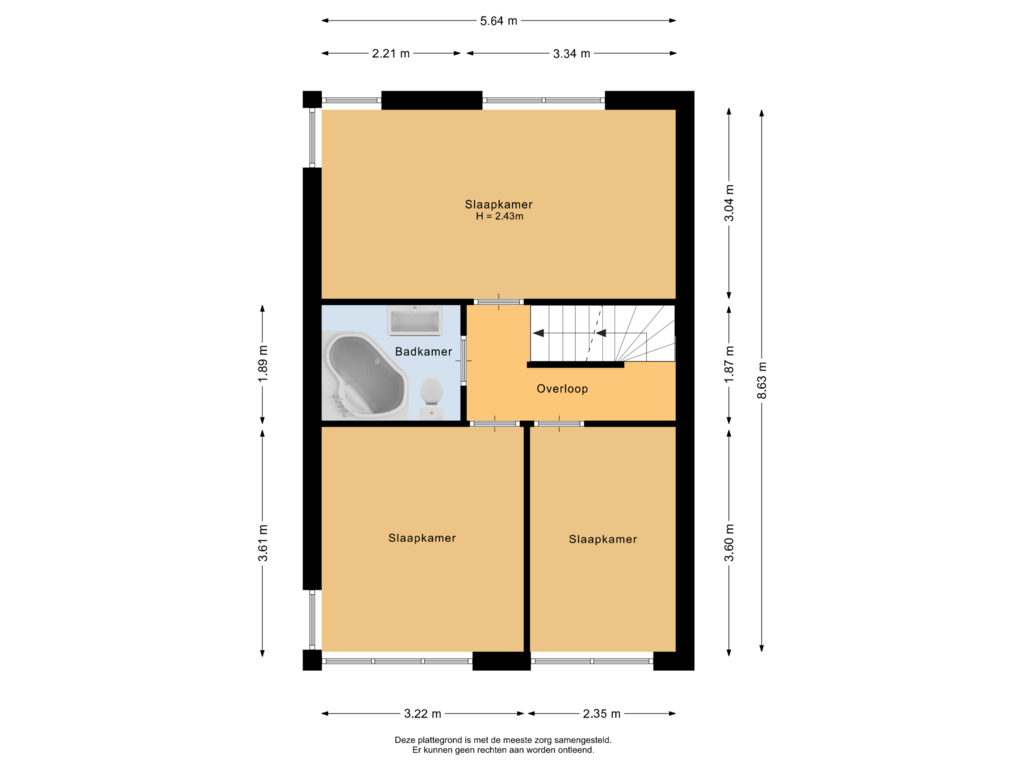 Bekijk plattegrond van Eerste verdieping van Griffioen 7