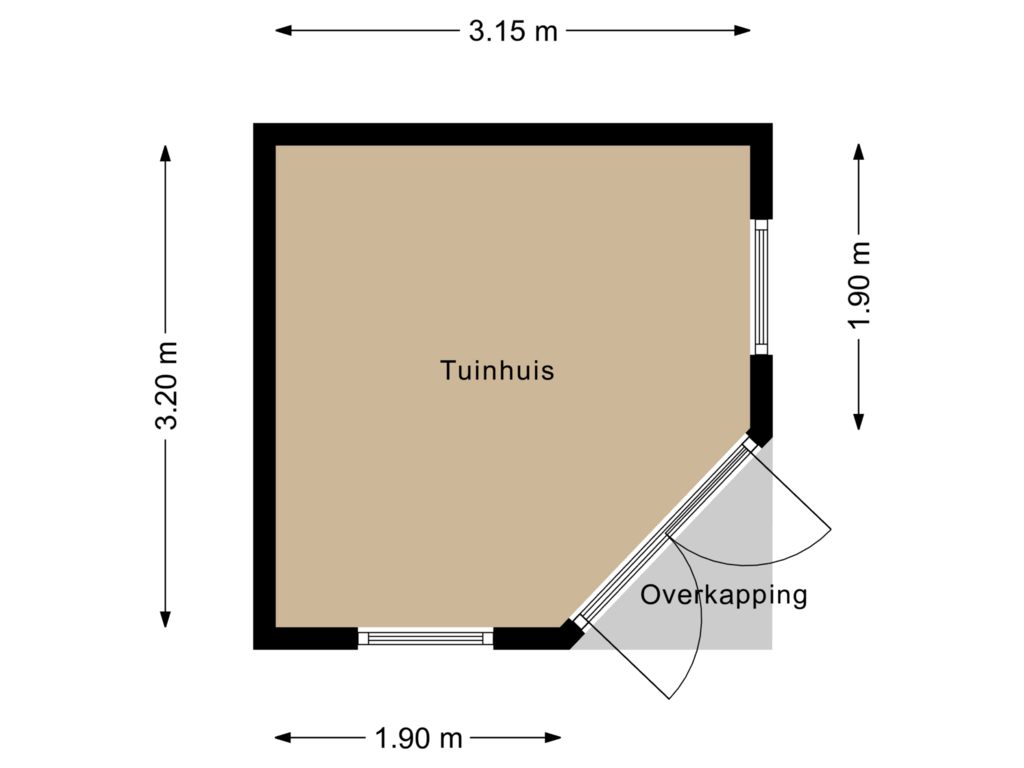 Bekijk plattegrond van Tuinhuis van Griffioen 7