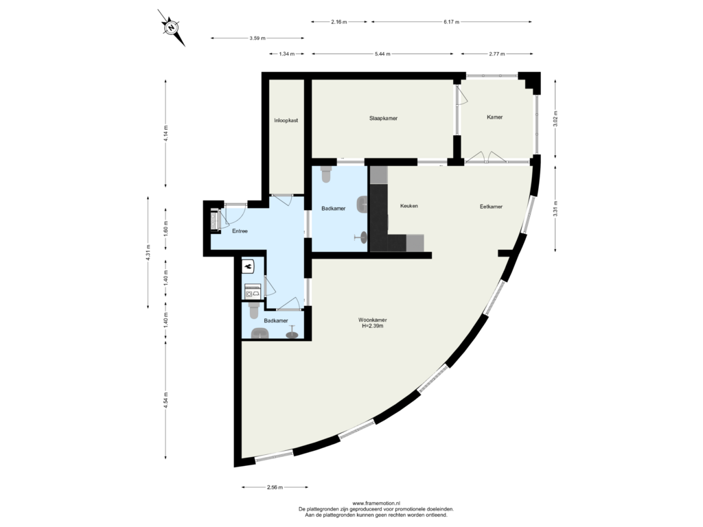 Bekijk plattegrond van Verdieping 2 van Berberisweg 222