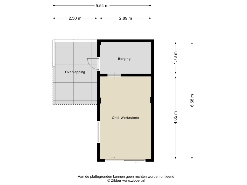 View floorplan of Gastenverblijf of Stedekestraat 21