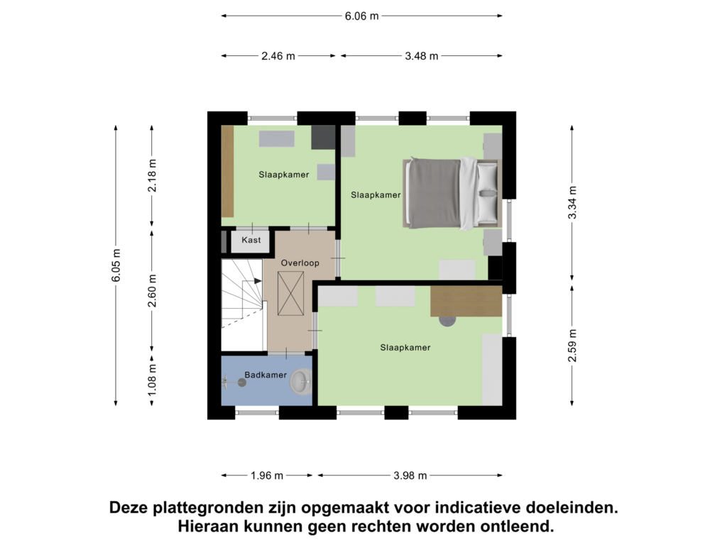 View floorplan of Eerste Verdieping of Matthijs Kiersstraat 25